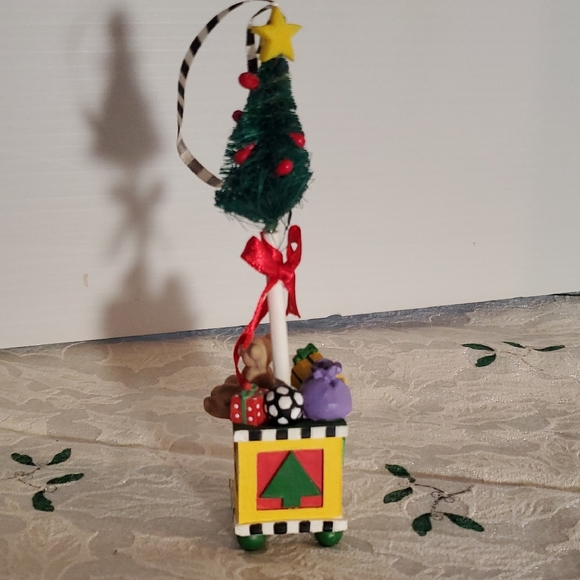Mary Engelbreit Festive Holiday Tree with Red and Green Accents - Picture 3 of 3